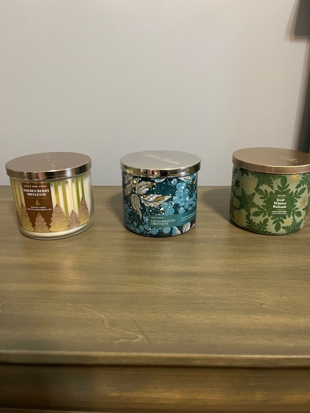 White Barn Three-Piece Decorative Jar Candles